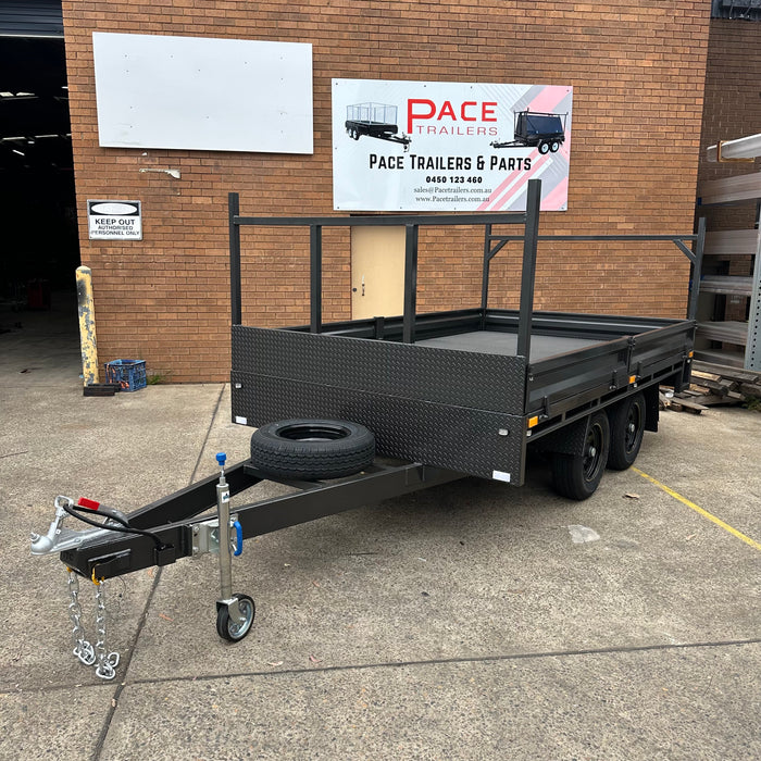 12x7 Flat Table Top Trailer - Headboard + Sides