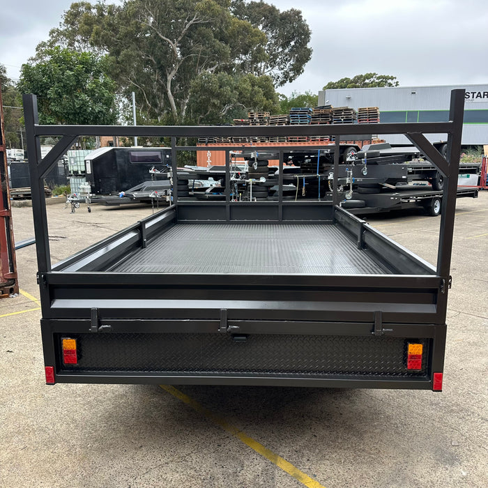 12x7 Flat Table Top Trailer - Headboard + Sides