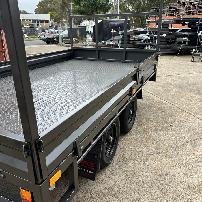 12x7 Flat Table Top Trailer - Headboard + Sides