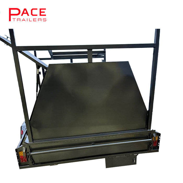 7x5 Tradesman Trailer Single Axle, 2 Pc Design, Side Doors, 750 KG