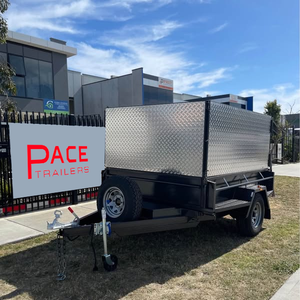 8x6 tipper trailer single axle 2 ton gvm