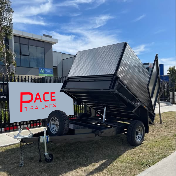 8x6 tipper trailer single axle 2 ton gvm