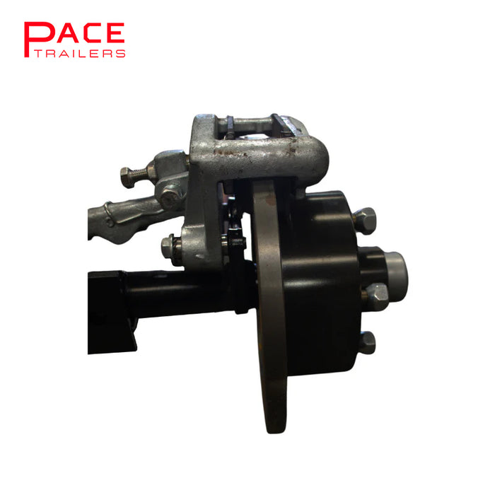 40mm Square Mechanical Drum Braked Axle